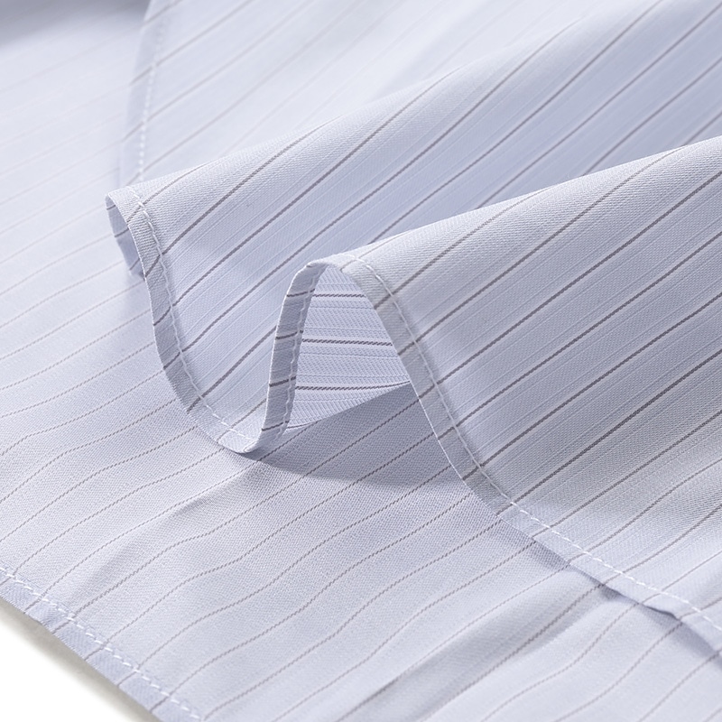 Sizing Zegna SS24 條紋單排扣休閒長袖襯衫男 淺藍灰 60122-6A69MS-0BA