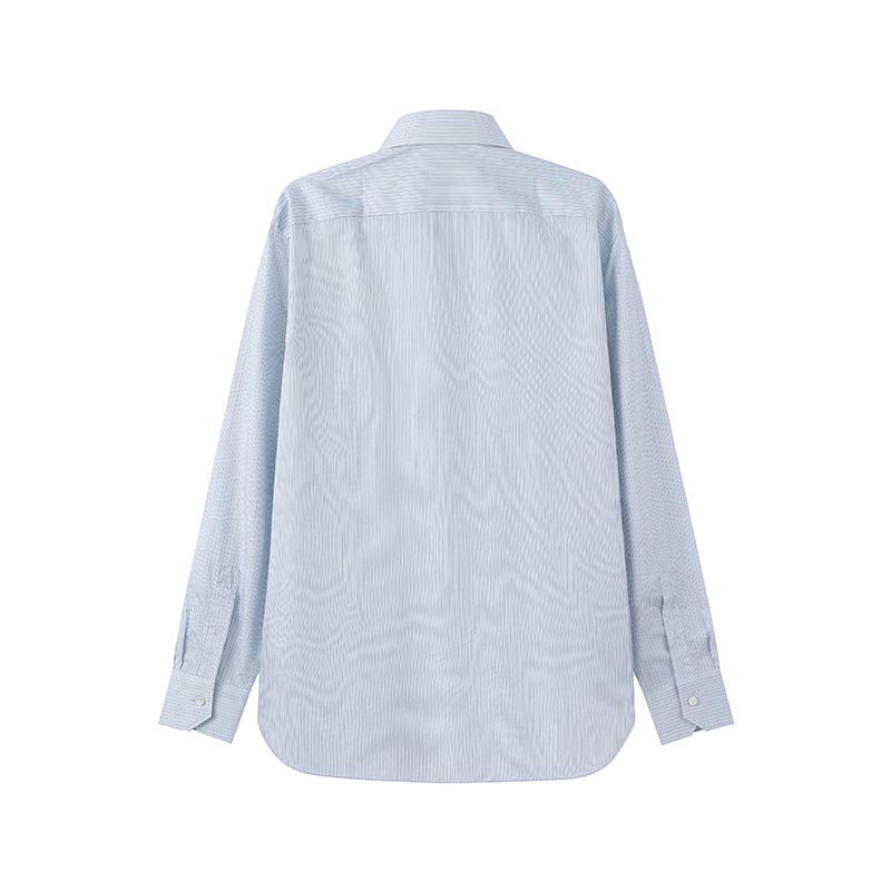 Lookbook Zegna SS24 條紋單排扣長袖襯衫 天空藍 60121-8A69MS-0BA