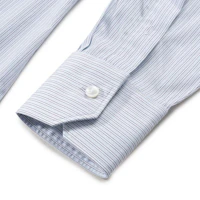 Sizing Zegna SS24 條紋單排扣長袖襯衫 天空藍 60121-8A69MS-0BA