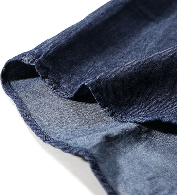 제냐 SS24 워시드 데님 블루 남성용 긴팔 캐주얼 셔츠. UDX12-A7SRF6-190 Sizing 제냐 SS24 워시드 데님 블루 남성용 긴팔 캐주얼 셔츠. UDX12-A7SRF6-190