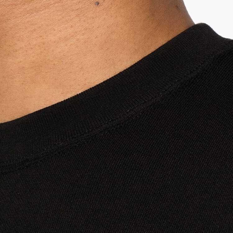 Sizing Zegna SSS24 素黑色圓領短袖休閒T恤 男士版 UDC9XA7-C10-K09