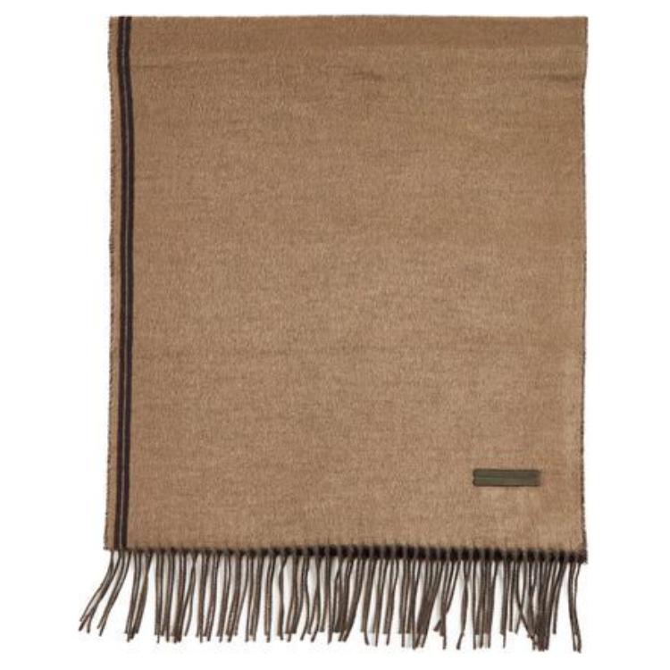 Zegna Two-Tone Silk Fringe Scarf Beige for Men. Z8L21SA824BGN2 圖 4