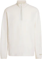 Zegna White Solid Half-Zip Long Sleeve Casual Sweatshirt UC545A6-CCT870-N01 Zegna White Solid Half-Zip Long Sleeve Casual Sweatshirt UC545A6-CCT870-N01