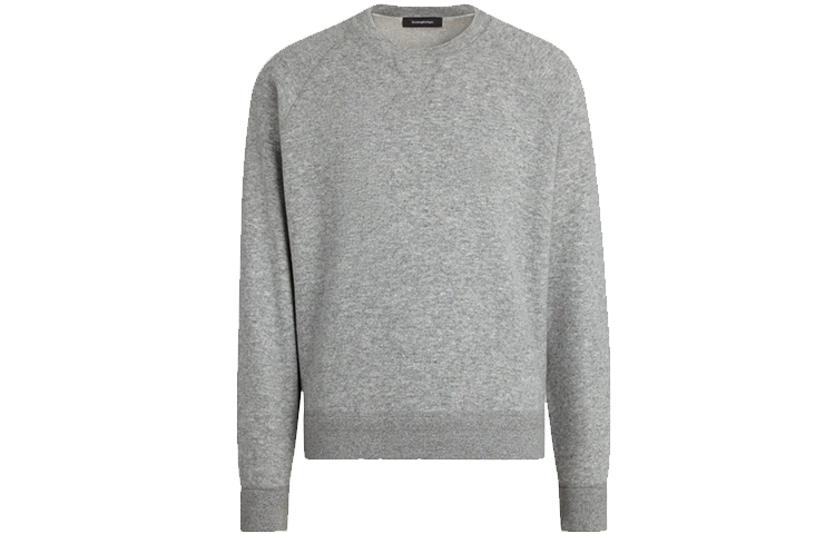 Zegna Wool and Cashmere Sweatshirt Gray UY560-802-K95