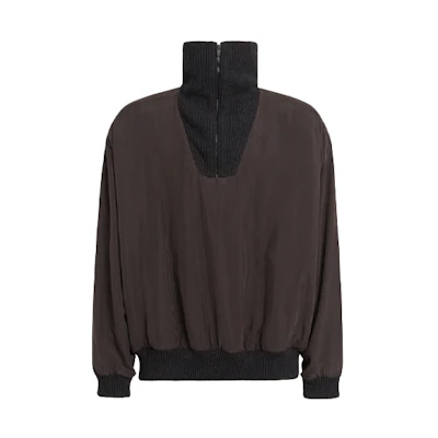 Zegna FOG Heavy Silk Jacket in Dark Gray. FZC803-FZ5008-K08