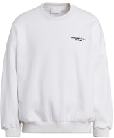 Zegna x Fear of God Unisex Cotton Blend Crewneck Sweatshirt White. FZJ803-FZ1003-N01 Zegna x Fear of God Unisex Cotton Blend Crewneck Sweatshirt White. FZJ803-FZ1003-N01