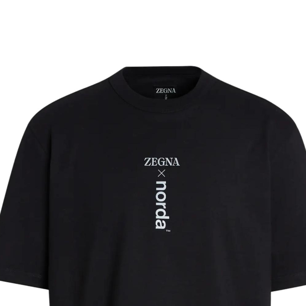 Details for Zegna x Norda 聯名款男士黑色短袖印花T恤。 UB364A5-NOR71P-K09