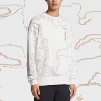 Lookbook Zegna x Norda SS23 白色印花長袖運動衫。 UB522A5-NOR872-N01