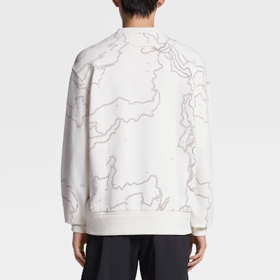 Zegna x Norda SS23 白色印花長袖運動衫。 UB522A5-NOR872-N01 Shop Zegna x Norda SS23 白色印花長袖運動衫。 UB522A5-NOR872-N01