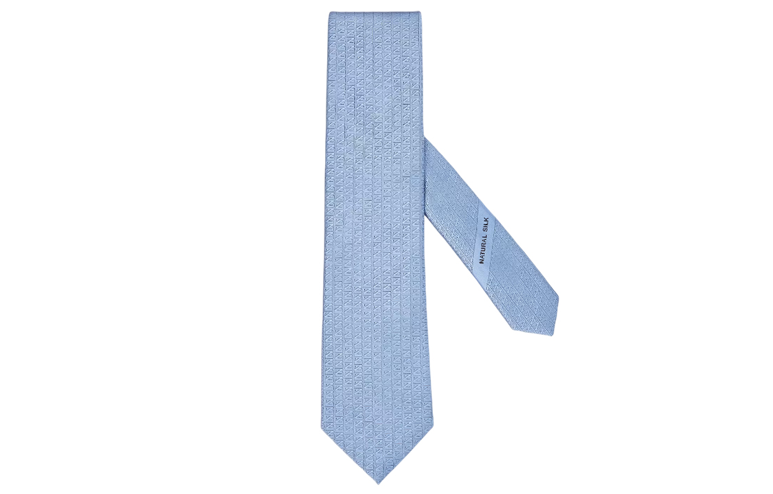 Zegna Z Logo  Blue Tie Z5E10TA5-1PS-BL3