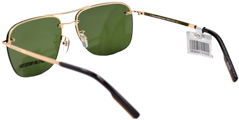 Zegna Zeiss 金色雙橋半框合金飛行員太陽眼鏡 假日旅行款 EZ0189-D 28N Shop Zegna Zeiss 金色雙橋半框合金飛行員太陽眼鏡 假日旅行款 EZ0189-D 28N