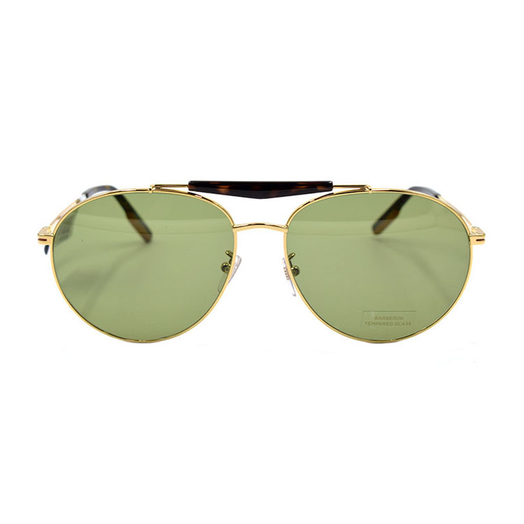 Lookbook 傑尼亞 Zeiss 鏡片現代飛行員墨鏡 假日旅行 金屬金色。 EZ0154-F 30N