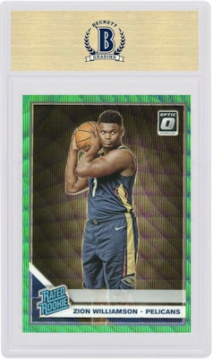 Zion Williamson 2019 Donruss Optic Rookie Fanatics Box Set Green Wave #158 Order Zion Williamson 2019 Donruss Optic Rookie Fanatics Box Set Green Wave #158