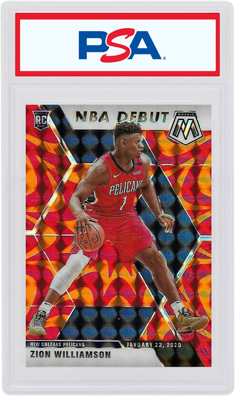 Buy 锡安·威廉姆森 2019 Panini 马赛克NBA首秀新秀反应橙#269