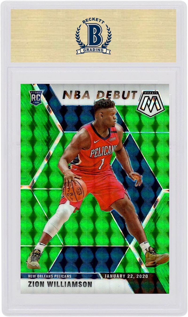 Order Zion Williamson 2019 Panini Mosaic NBA Debut Rookie Verde #269