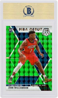 Zion Williamson 2019 Panini Mosaic NBA Debut Rookie Green #269 Order Zion Williamson 2019 Panini Mosaic NBA Debut Rookie Green #269
