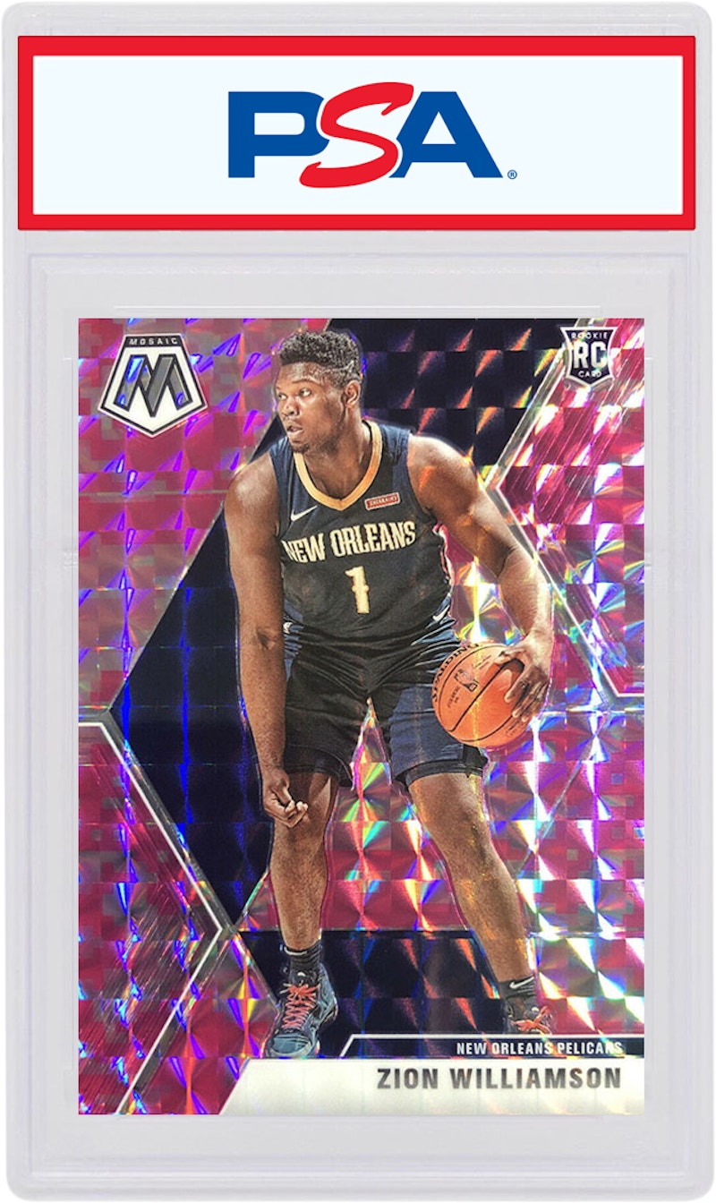 Zion Williamson 2019 Panini Mosaic Rookie Camo Pink #209