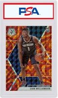 Zion Williamson 2019 Panini Mosaic Rookie Reactive Orange #209 Zion Williamson 2019 Panini Mosaic Rookie Reactive Orange #209