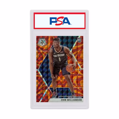 Zion Williamson 2019 Panini Mosaic Rookie Reactive Orange #209