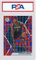 Zion Williamson 2019 Panini Mosaic Rookie Reactive Biru #209 Buy Zion Williamson 2019 Panini Mosaic Rookie Reactive Biru #209