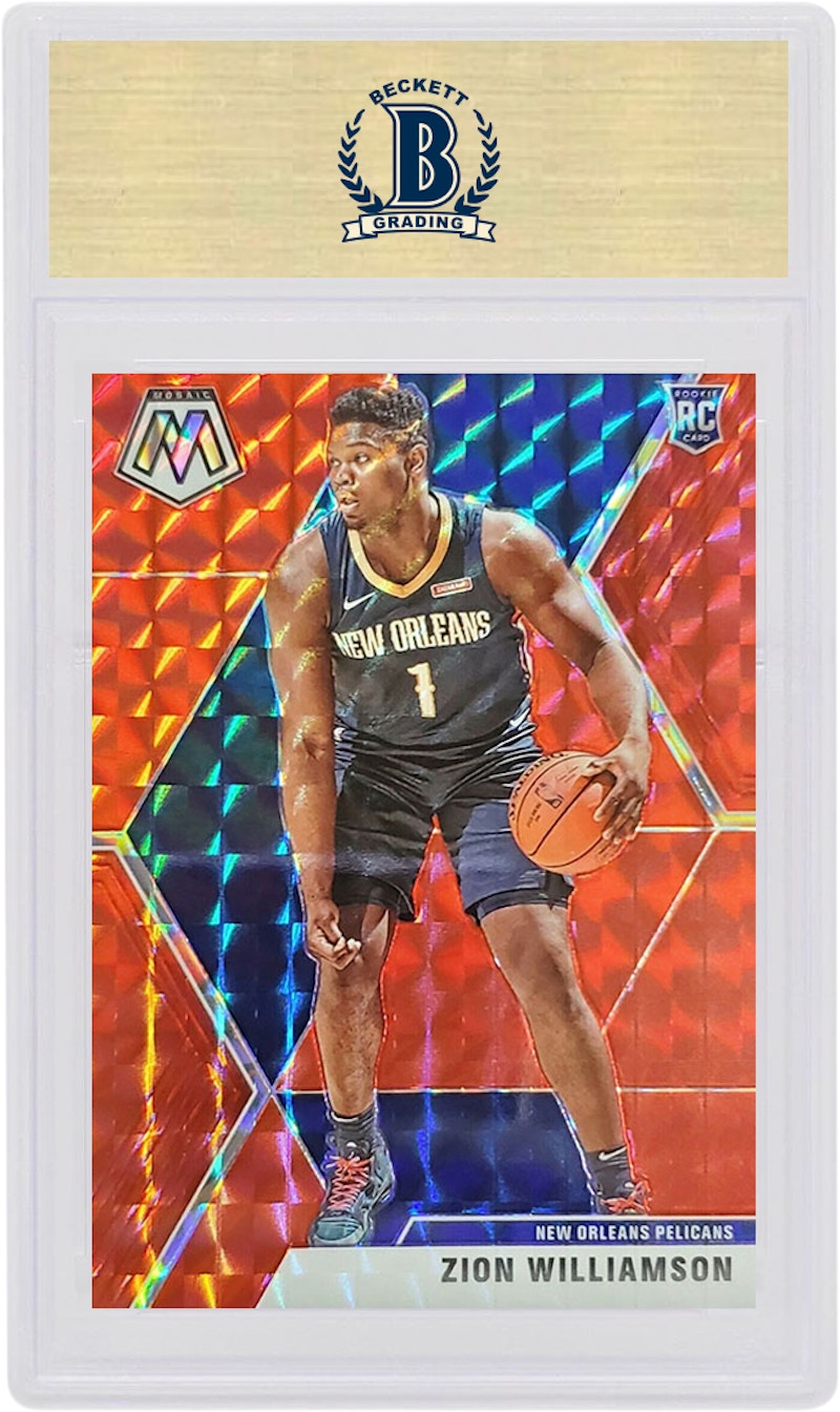 Zion Williamson 2019 Panini Mosaic Rookie Red #209 圖 2