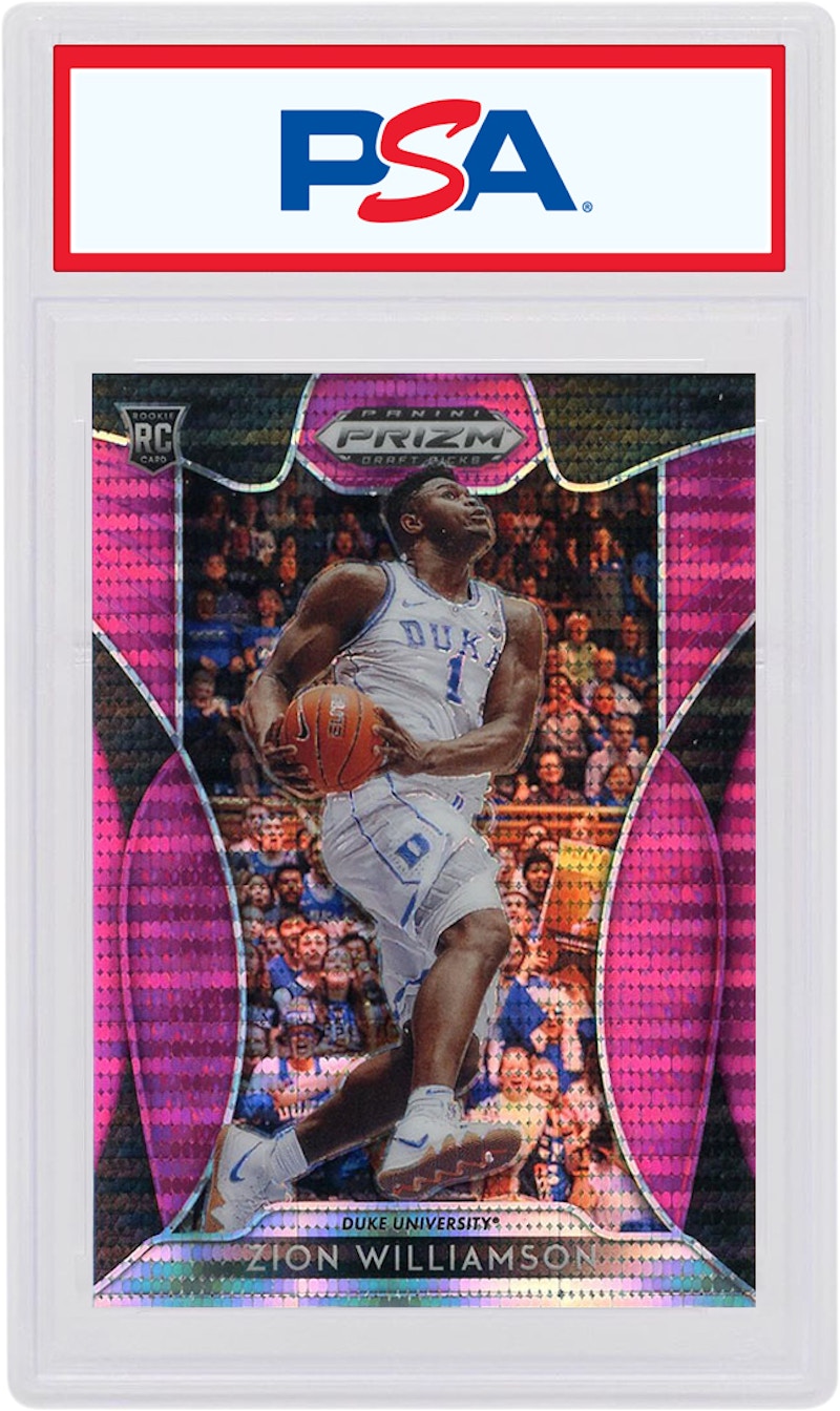 Zion Williamson 2019 Panini Prizm Draft Picks Rookie Pink Pulsar #1
