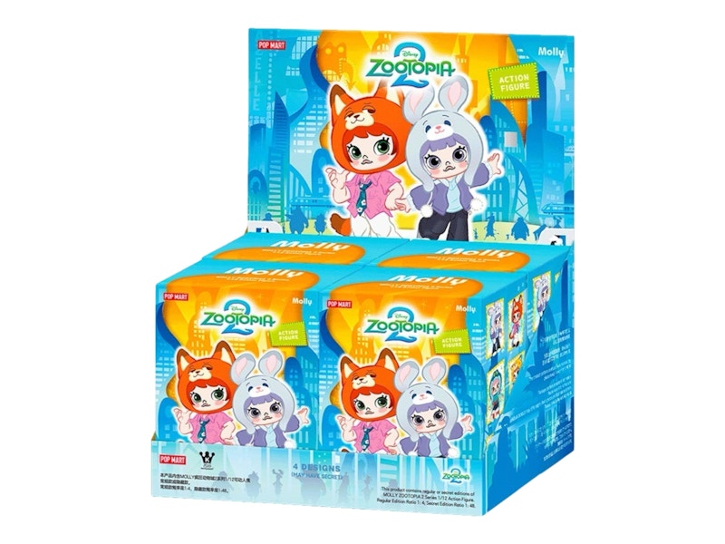 Zootopia Pop Mart MOLLY 2 Series 1/12 Action Figure Sealed Case (4 Blind Boxes)