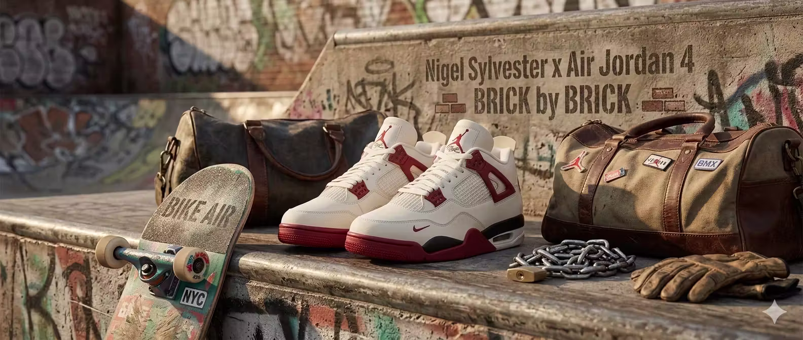 Nigel Sylvester Air Jordan 4 'Brick After Brick' Release